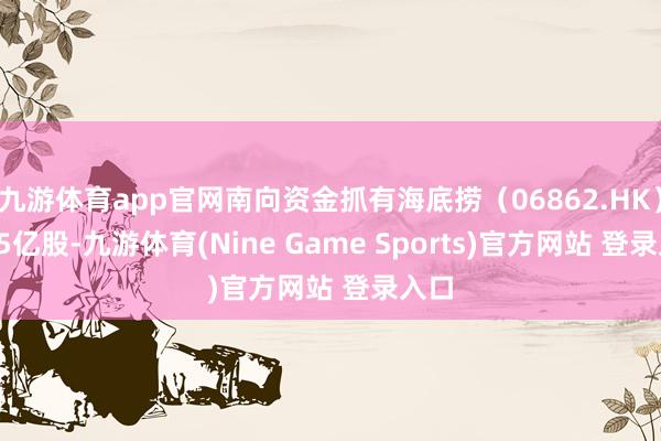 九游体育app官网南向资金抓有海底捞（06862.HK）2.65亿股-九游体育(Nine Game Sports)官方网站 登录入口